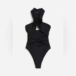 H&M High-leg Cut-out Swimsuit Small